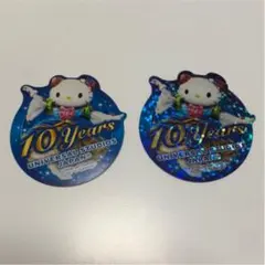 USJ ユニバ　10周年レアシール　キティ