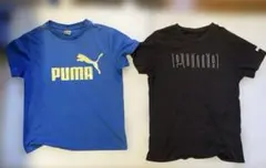 PUMA Tシャツ 150 2枚セット ブルー ブラックのサムネイル