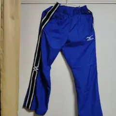 美品 Mizuno ミズノ　ピステパンツ S 青