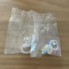 ゆるっとめじるしアクセサリー しろうさ うさはな