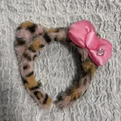 USJ キティーちゃん　ヒョウ柄カチューシャ