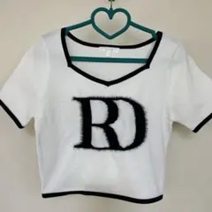 rienda リエンダ　ビッグRロゴニットトップス