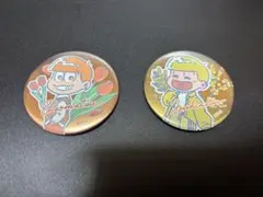 おそ松さん 花柄 缶バッジ 2個セット