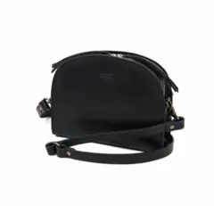 TIDEWAY レザー ショルダーバッグ ハーフムーン ブラックのサムネイル