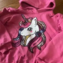 H＆M スパンコール ユニコーンパーカー