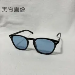 サングラス メンズ 調光 偏光 運転 スポーツ UVカット 昼夜兼用 軽量 青のサムネイル