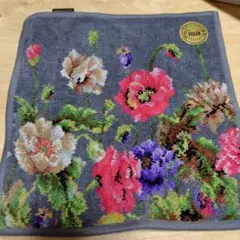 値下！未使用新品　FEILER 花柄 タオルハンカチ グレー　フラワー