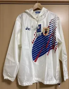 新品タグ付】90s 日本代表 ピステ上下 L asics JFA公式 青 - メルカリ