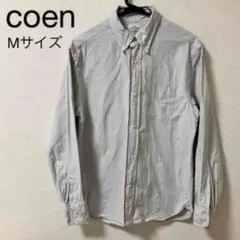 coen コーエン 長袖　襟付き M グレー　メンズ