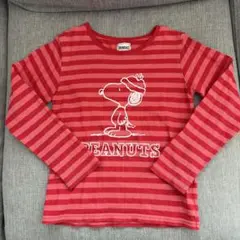 ブランシェス 長袖　Tシャツ　スヌーピー ボーダー　PEANUTS 120