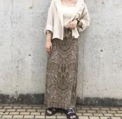 Kastane ペイズリー柄 スカート Fのサムネイル