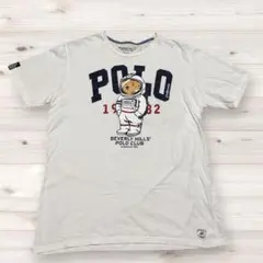 ビバリーヒルズ ポロクラブ ポロベア プリント 宇宙 Tシャツ 白 3XLのサムネイル