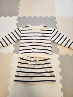 GAP ストライプ トップスとスカート セット