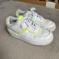 NIKEナイキ エアフォース1 シャドウ ホワイトレモン