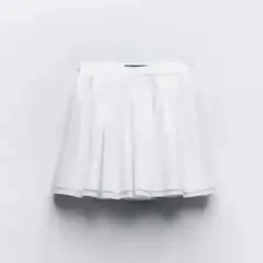 ZARA パフ ダブルレイヤー ミニスカート