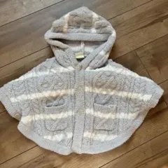ジェラピケ　フード付きベビーポンチョ 70-80cm