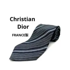 ストライプ クリスチャンディオール Dior ネクタイ フランス製 69302