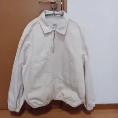 ZARA アイボリー ハーフジップ Sサイズ 【美品】