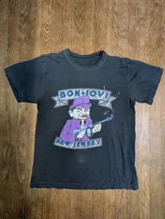 BON JOVI バンドTシャツ スカルプリント 古着 ボンジョヴィ Lサイズ