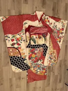 成人式振袖フルセット 正絹振袖 長襦袢 半襟 重ね衿 袋帯帯 帯揚げ 帯締め