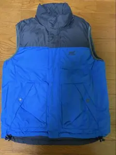 HELLY HANSEN ダウンベスト 青/グレー