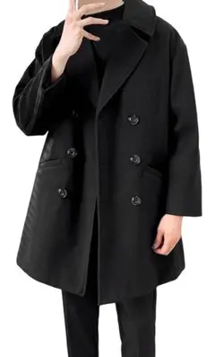 コート アウター　ロング　ビジネス ウール　冬服 無地 ゆったり カジュアル