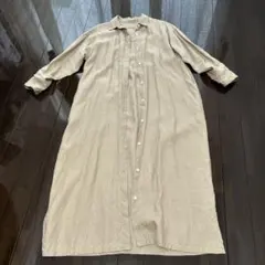 URBAN RESEARCH DOORS リネン長袖シャツワンピース