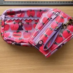 SWIMMER リンゴとウサギのポーチ ポシェット パスケース セット