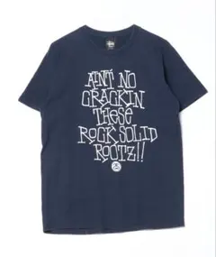 Stussy ステューシー グラフィックプリント Tシャツ ネイビー Mサイズ