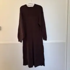 ローリーズファーム　茶ニットワンピース