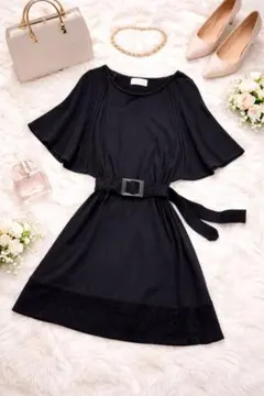 【美品】UNTITLED アンタイトル ニットワンピース M ドルマンスリーブ