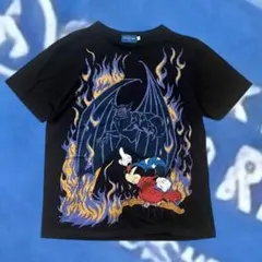 【DISNEY 】ファンタジア 魔法使いの弟子 ミッキーマウス tシャツ L