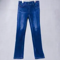 サムシング スキニーデニム 色落ち加工 スリム 美脚 ストレッチ (M)のサムネイル