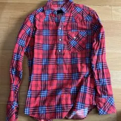【美品】ナンバーナイン ウエスタンチェックネルシャツ 黄×黒 オンブレチェック ナンバーナイン ウェスタンチェックネルシャツ 黄×黒 オンブレチェック
