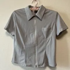 グレー 半袖ポロシャツ Mサイズ