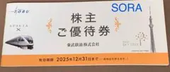 東武動物公園無料入園券3枚つき　東武株主優待　匿名配送 即日