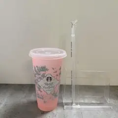 ピンク☆スターバックス　カラーチェンジングリユーザブルコールドカップ