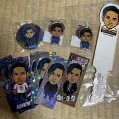 橘ケンチ KENCHI 千社札 バンド メタルキーホルダー 缶バ