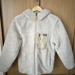 パタゴニア　リバーシブル　XL ベージュ　ボア　フリース　キッズ　レディース