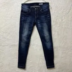 DOUBLE STANDARD CLOTHING スキニーデニム ダークブルーのサムネイル