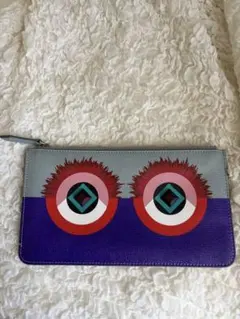 【FENDI】モンスター バグズアイ レザーポーチのサムネイル