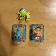 モンスターズ・インク　ガチャガチャ　3点セット　ブリスター　Yujinのサムネイル