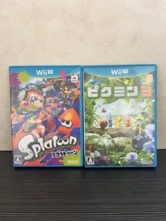 WiiU ピクミン3 スプラトゥーン カセットまとめ売り