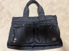 PORTER スヌーピー 刺繍 トートバッグ ブラック