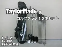 b822 初心者歓迎 テーラーメイド 等メンズゴルフクラブ１２本セット