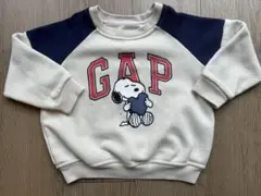 【サイズ95】ハートスヌーピースウェットトレーナー 長袖 gap