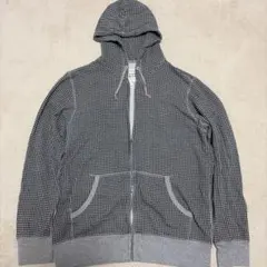 OLD UNIQLO オールドユニクロ チェック ジップアップパーカー 古着
