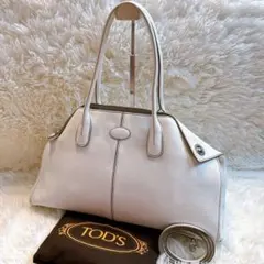 極美品 トッズ トートバッグ 2way ホワイト レザー 保存袋付き