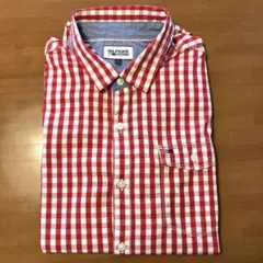 HILFIGER DENIM ギンガムチェックシャツ レッド Lのサムネイル