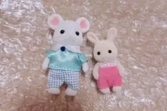 【明日発送】シルバニアファミリー マシュマロネズミ 男の子 ウサギ 赤ちゃん